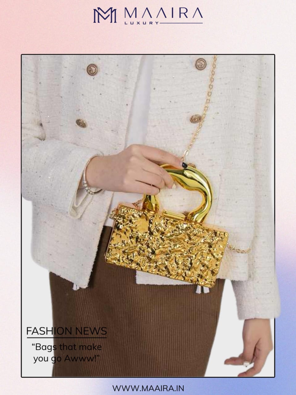 Shimmering Gold Handbag