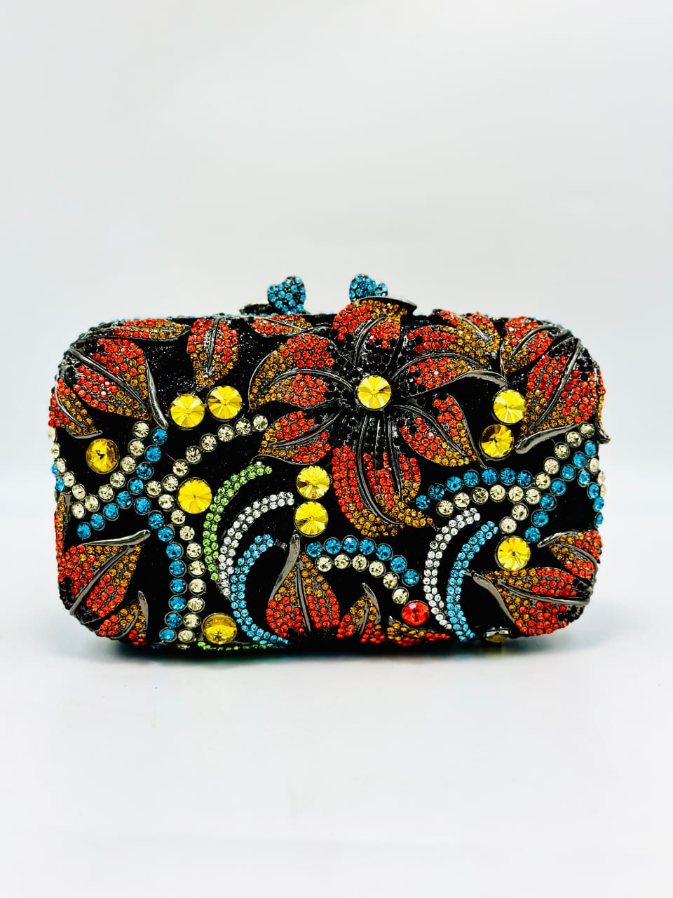 Rainbow Blossom Evening Clutch