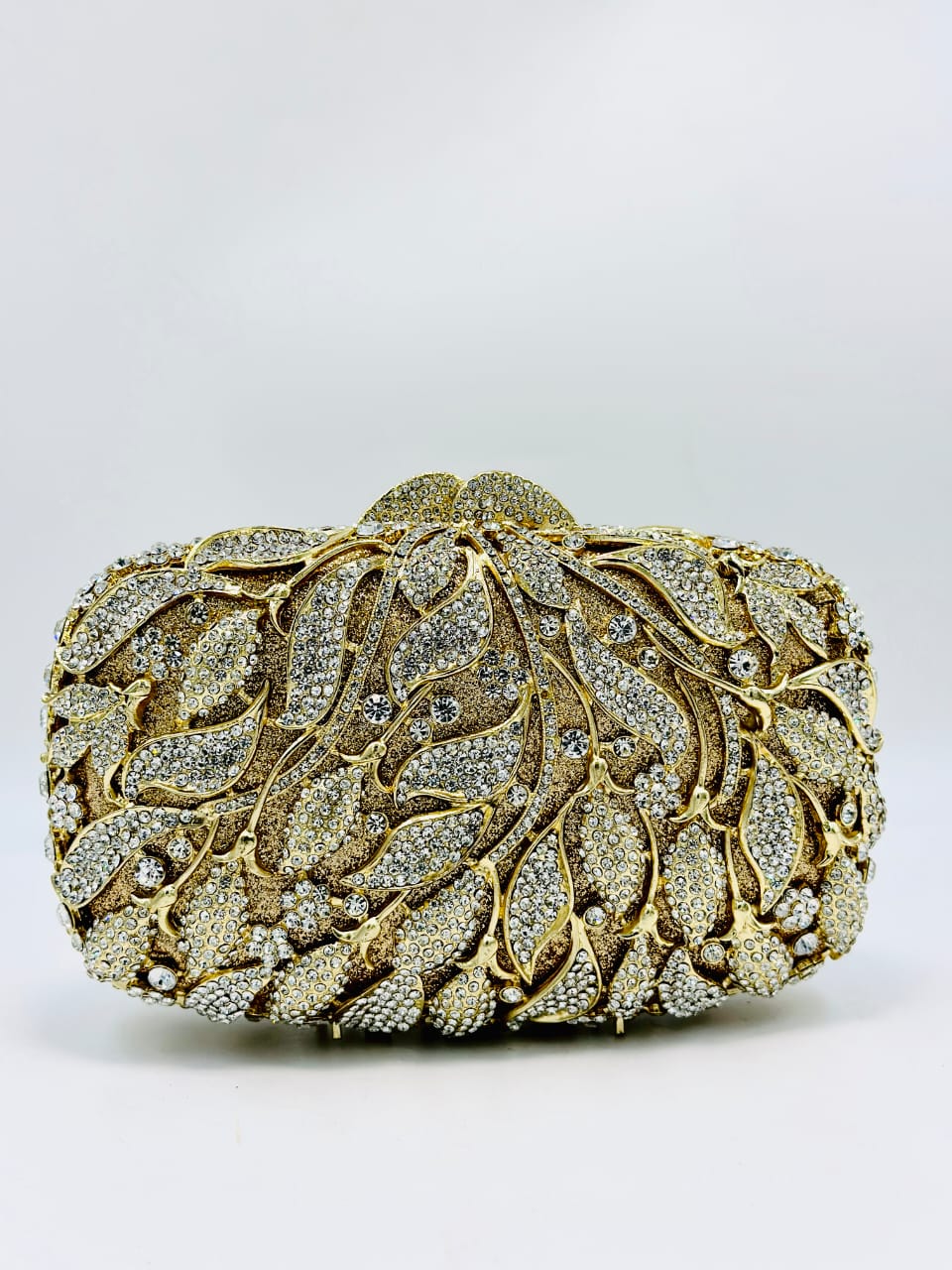 Dazzling Leaf Embellished Purse