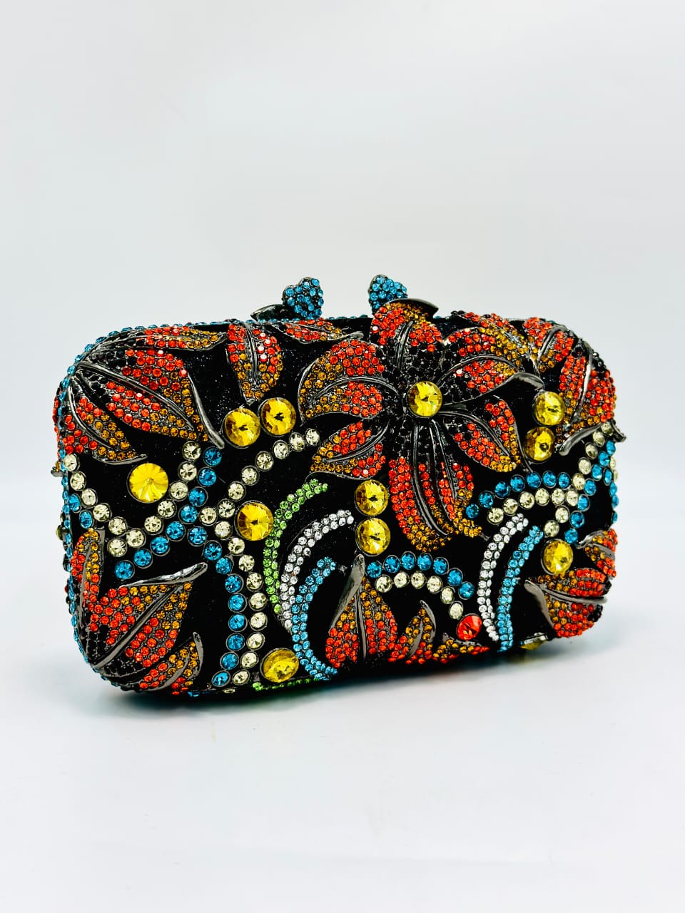 Rainbow Blossom Evening Clutch