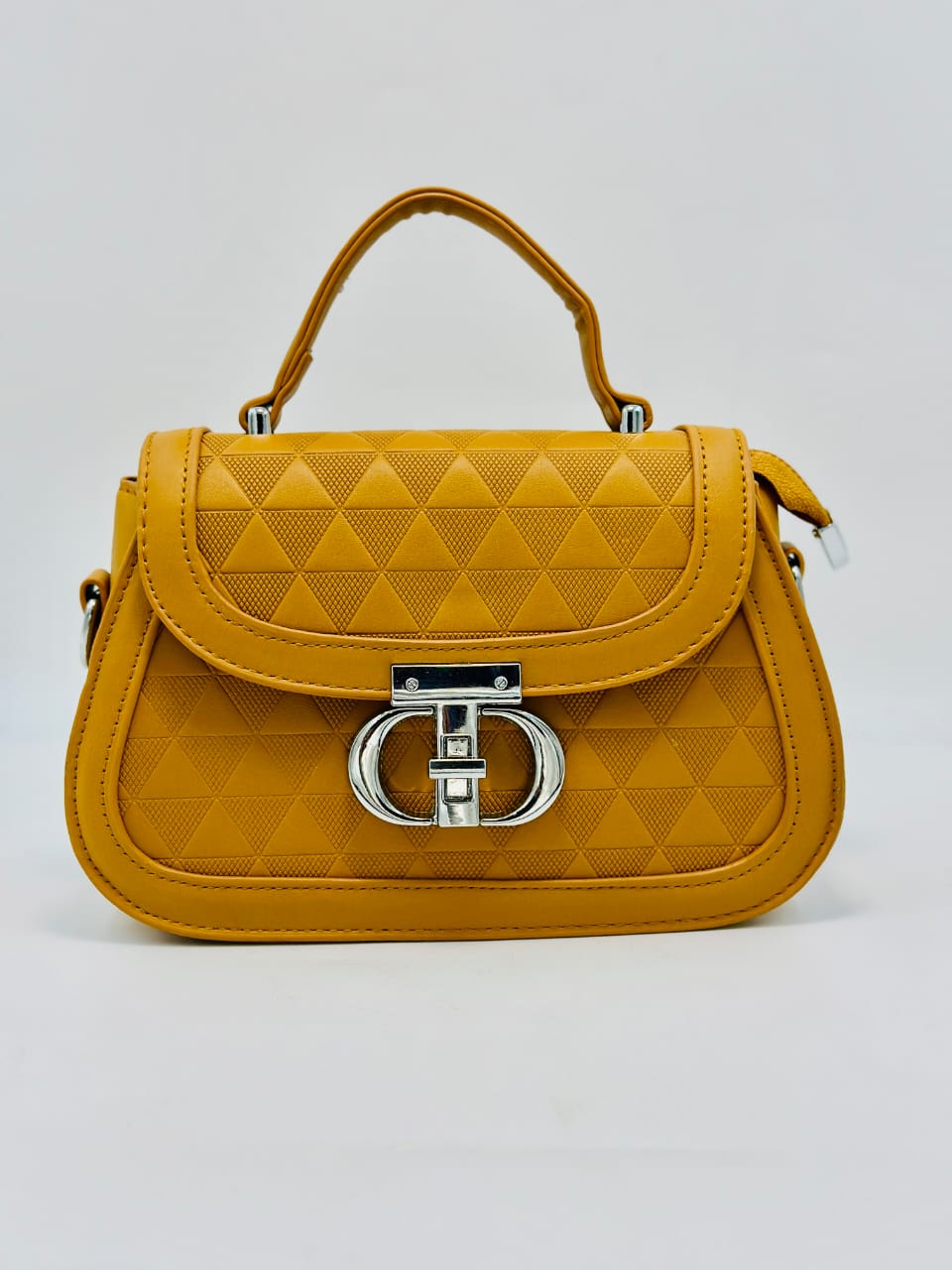 Golden Charm Quilted Handbag
