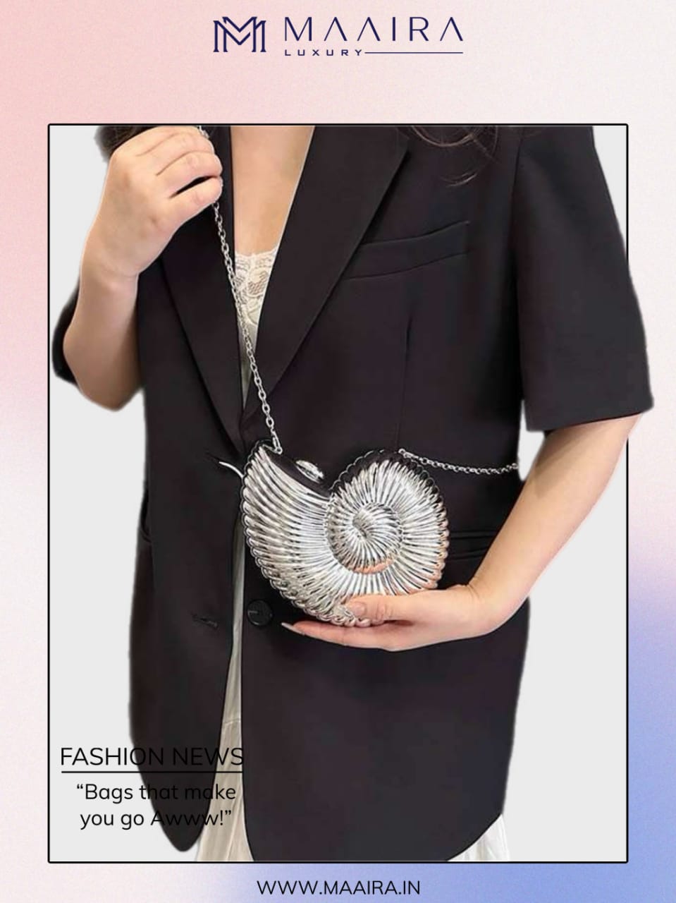 Silver Spiral Bag 